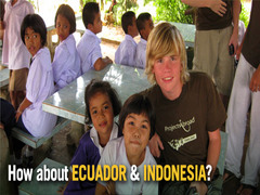 New Gap Year Volunteer Programs in Ecuador & Indonesia