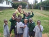 Volunteer in large Kenya childrens home