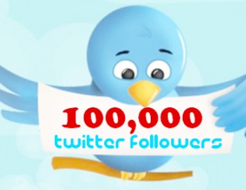 Over 100,000 Followers on Twitter