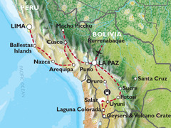 Lima to La Paz (34 days) Peru & Bolivia Encompassed (Inc. Amazon Jungle)