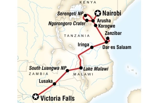 Victoria Falls to Nairobi Adventure