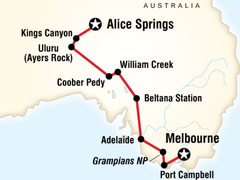 Alice Springs to Melbourne Overland