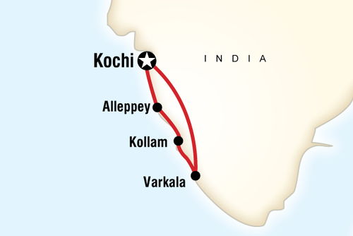 Beaches and Backwaters Tour in South India