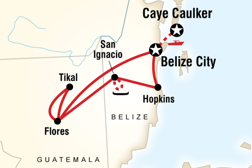 Belize and Tikal Adventure Holiday