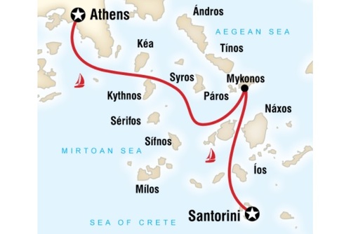 Sailing Greece - Santorini to Athens