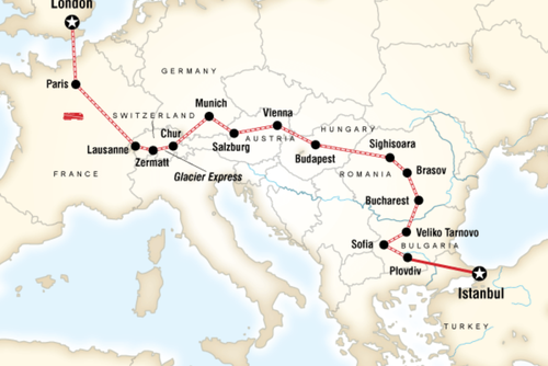 London to Istanbul by Rail