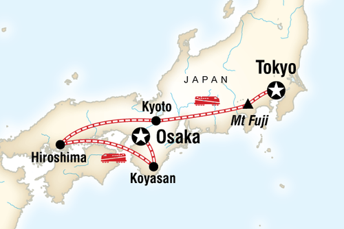 Japan Express Tour: Osaka to Tokoyo