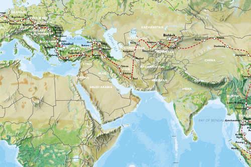 Singapore To London By Road Map London To Singapore (27 Weeks) Ultimate Trans Europe And Asia With Oasis  Overland