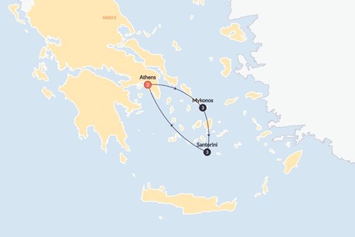 Mykonos & Santorini Island Escape