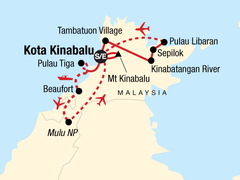 Borneo and Mt Kinabalu Encompassed
