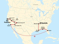 Best of the US Express – Nashville to San Francisco