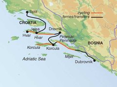 Croatia Dalmatian Coast Cycling Tour