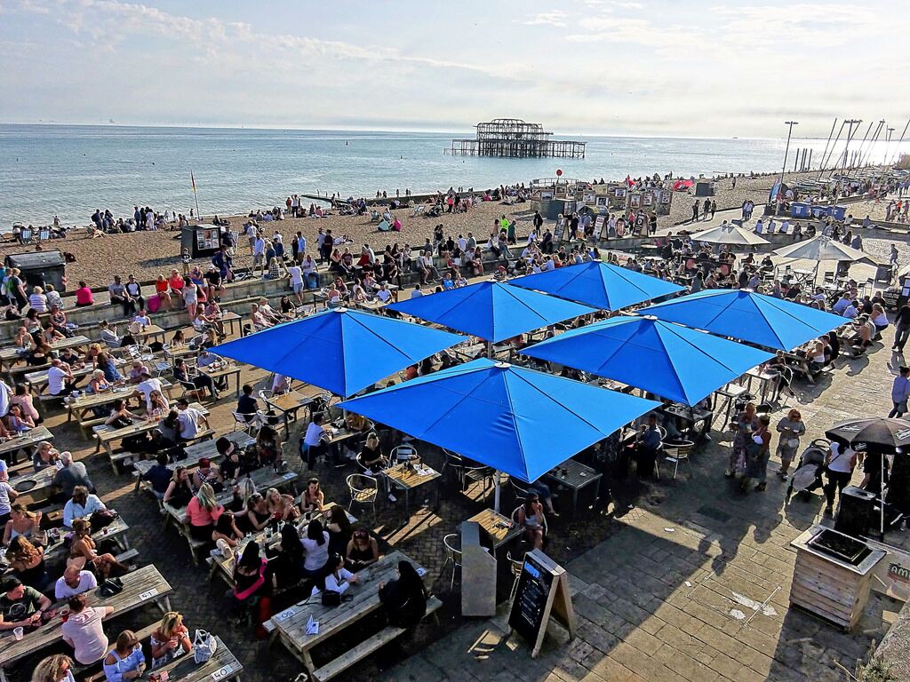 Brighton seafront summer