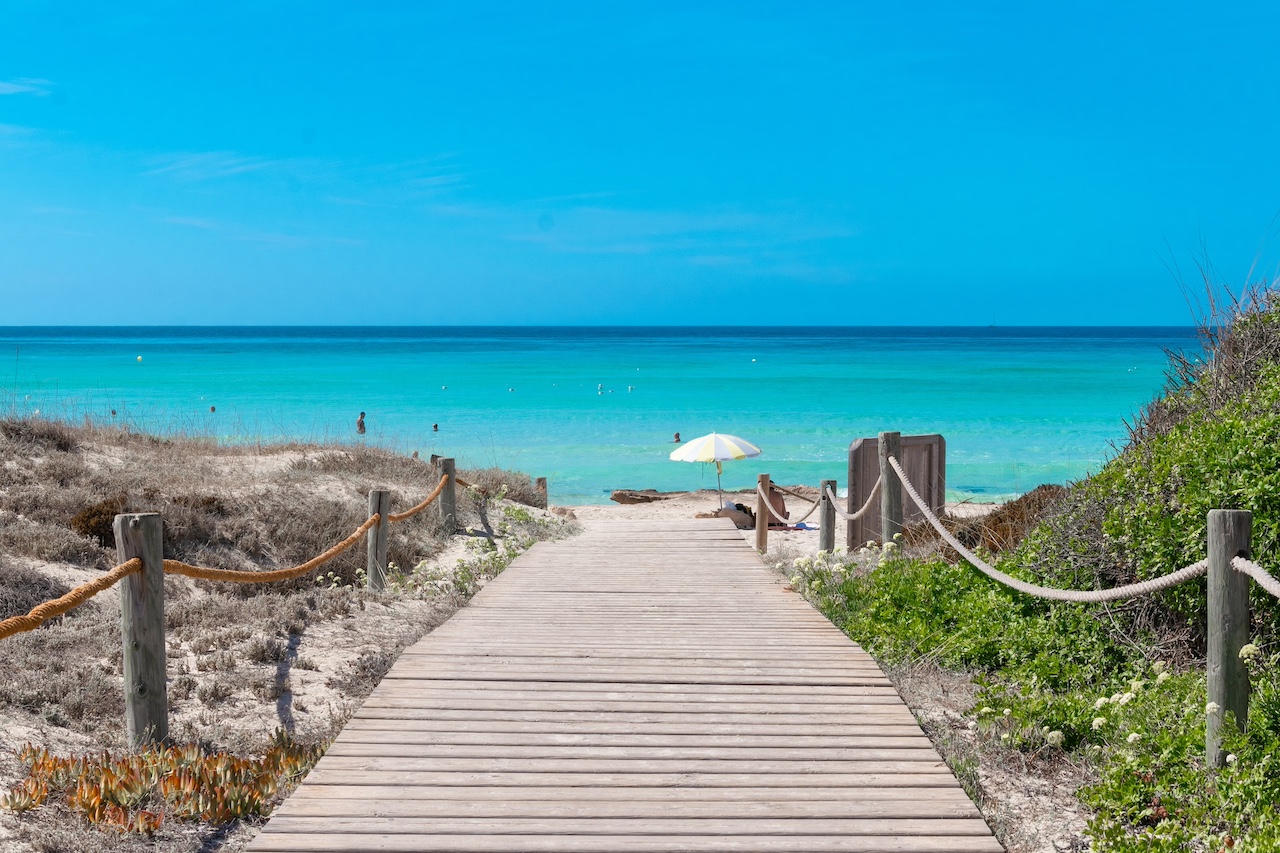 Formentera beach walk