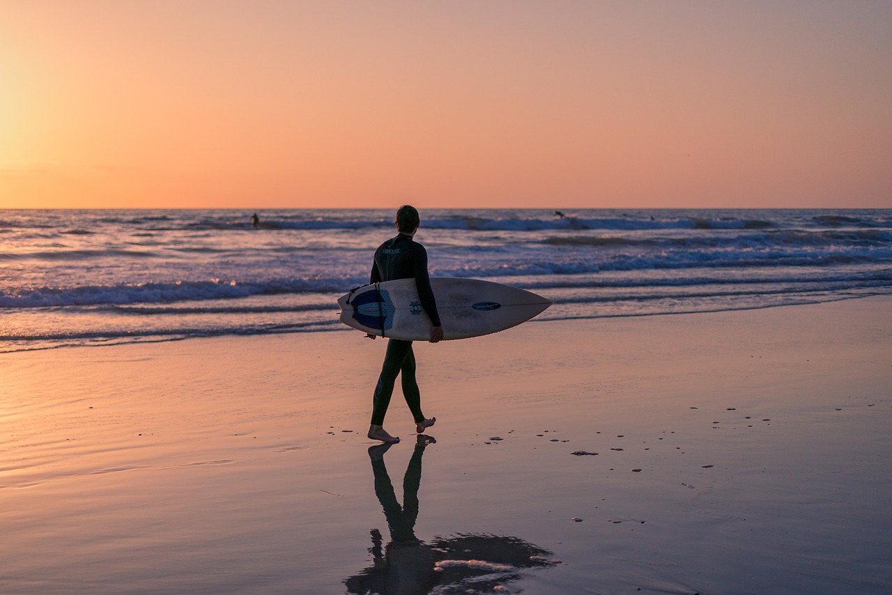 San Diego California surfer