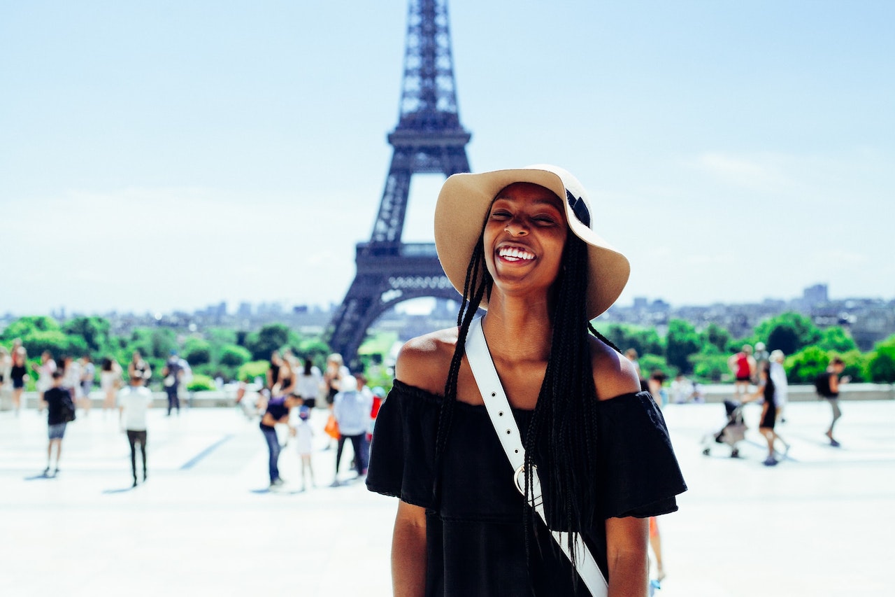 Paris tourist Eiffel Tower