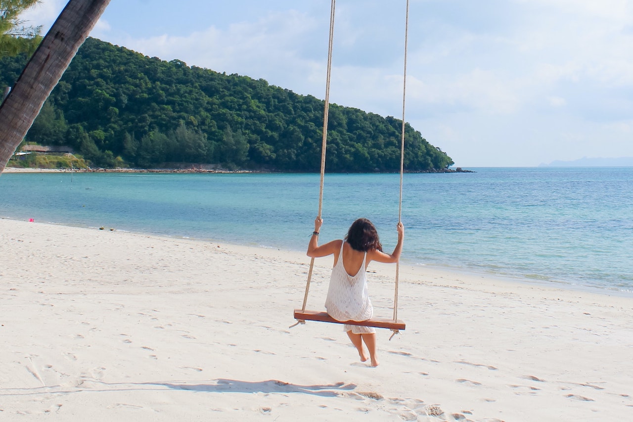 Thailand beach swing