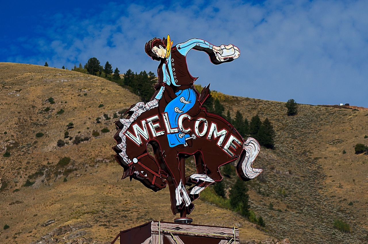 Jackson Hole Cowboy Sign