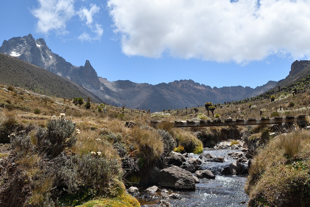 Mt Kenya trekking route