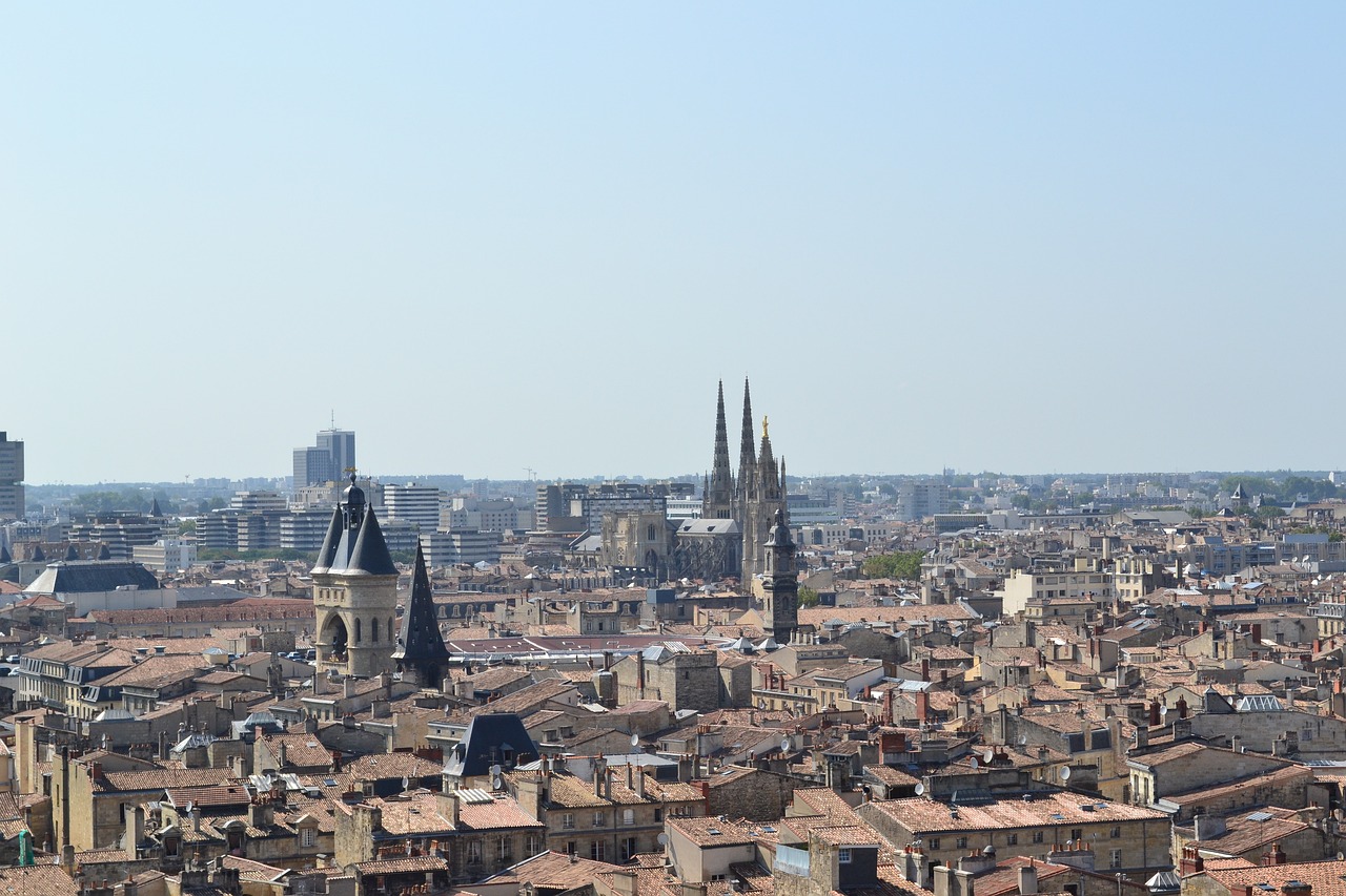 Bordeaux skyline, France